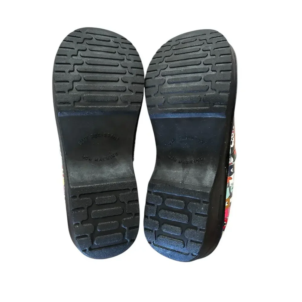 NEW Slip On Clogs 9.5W Women Easy Works By Easy Street "LAURIE" Dog Patent Shoes - Picture 8 of 9